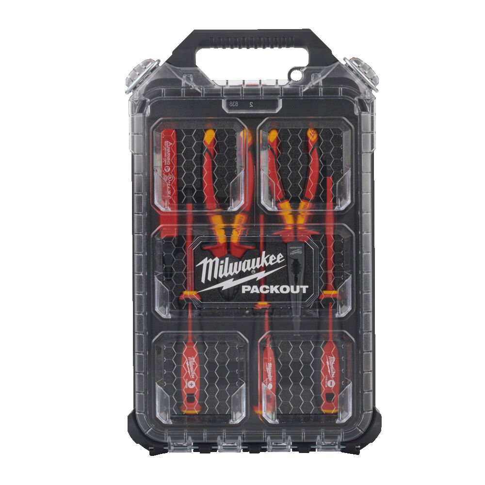 Инструмент ручной для электрика набор 7 ед. Milwaukee VDE + PACKOUT™