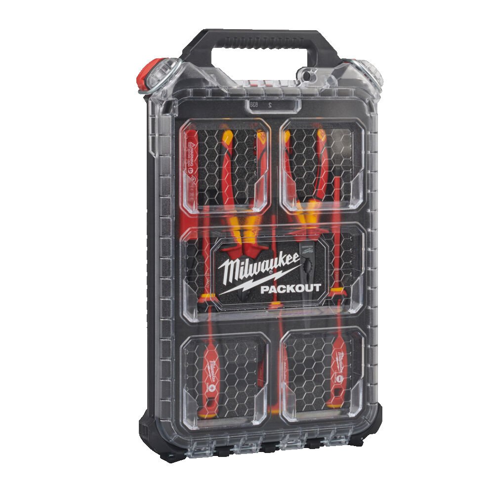 Инструмент ручной для электрика набор 7 ед. Milwaukee VDE + PACKOUT™