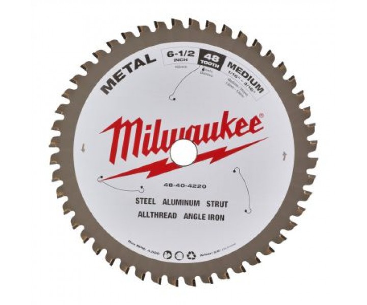 Пильный диск Milwaukee для циркулярной пилы по металлу 165x5/8x1,6x48
