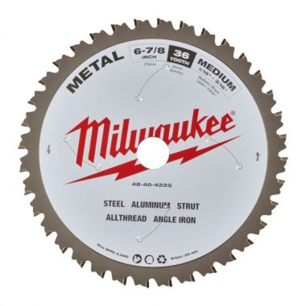 Пильный диск Milwaukee для циркулярной пилы по металлу 174x20x1,6x60