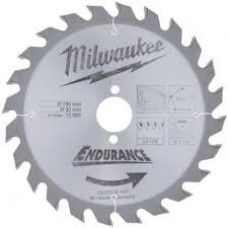 Пильный диск Milwaukee для циркулярной пилы по дереву 190x30x1,6x36 скошенные зубья