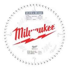 Пильный диск Milwaukee для торцовочной пилы по дереву 216x30x2,4x60