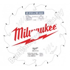 Пильный диск Milwaukee для торцовочной пилы по дереву 210x30x2.4x16