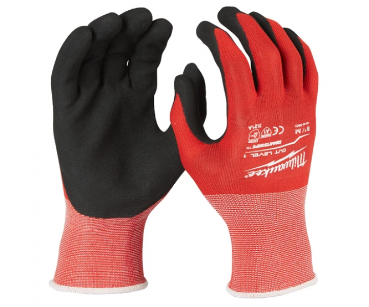 Перчатки Milwaukee с защитой от порезов размер M/8 12 пар