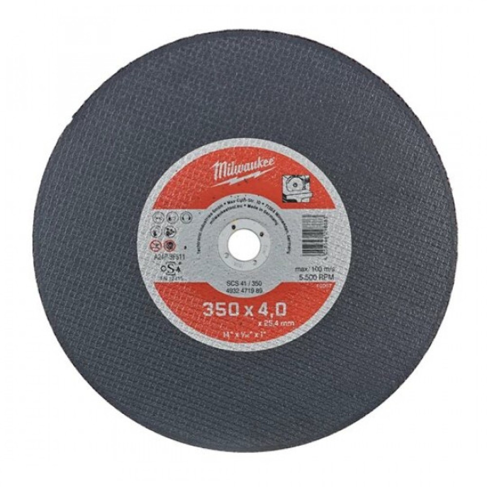 Отрезной диск Milwaukee SCS 41/350х4,0 PRO+ 1шт