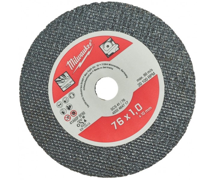 Отрезной диск по металлу Milwaukee SCS41/76 мм (5шт)