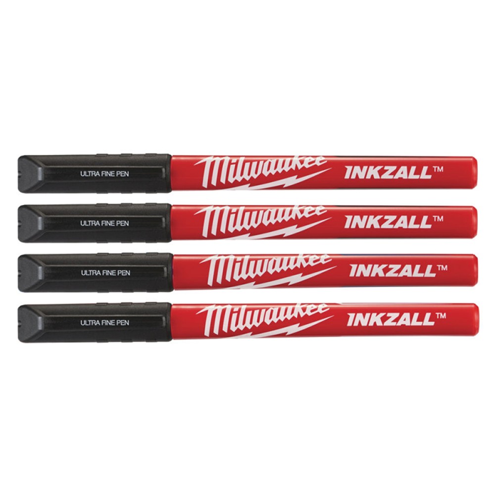 Набор ручек Milwaukee INKZALL Fine Tip (Черный) тонких