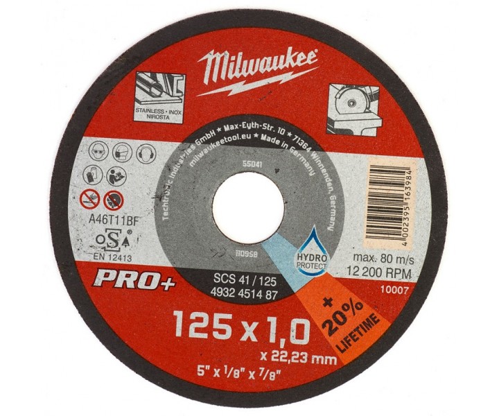 Отрезной диск по металлу SCS41 Milwaukee 