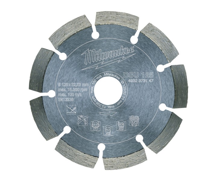 Алмазный диск Milwaukee профессиональная серия DSU d 125 мм