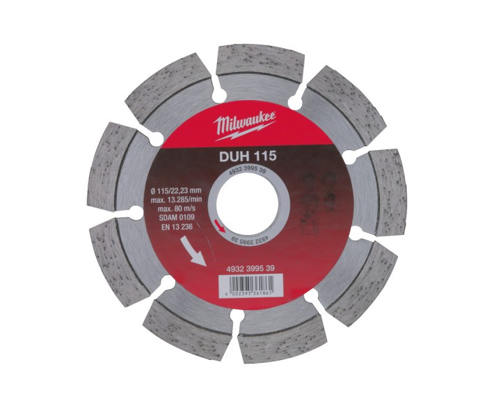 Алмазный диск Milwaukee профессиональная серия DUH d 115 мм
