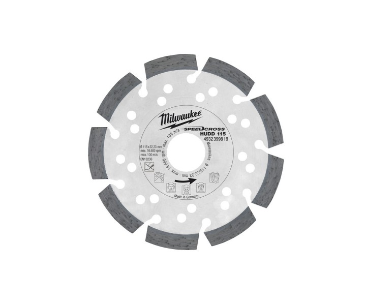 Алмазный диск Milwaukee HUDD D 115 мм