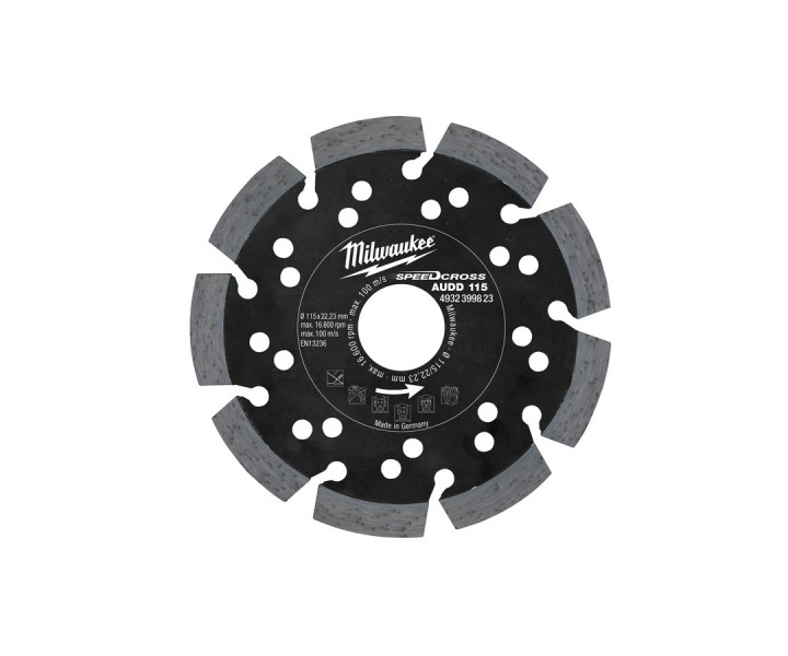 Алмазный диск Milwaukee AUDD D 115 мм