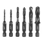 Метчики-сверла HSS-G хвост. 1/4" HEX набор 6 ед. (M3-M10) (Арт. 4932498267)