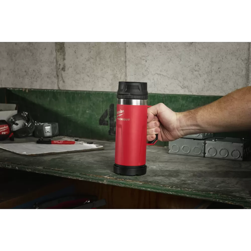 Термокружка красная Milwaukee PACKOUT MUG SIP LID 532 мл (Арт. 4932493471)