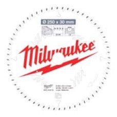 Пильный диск Milwaukee для торцовочной пилы по дереву 250x30x2,8x60 скошенные зубья