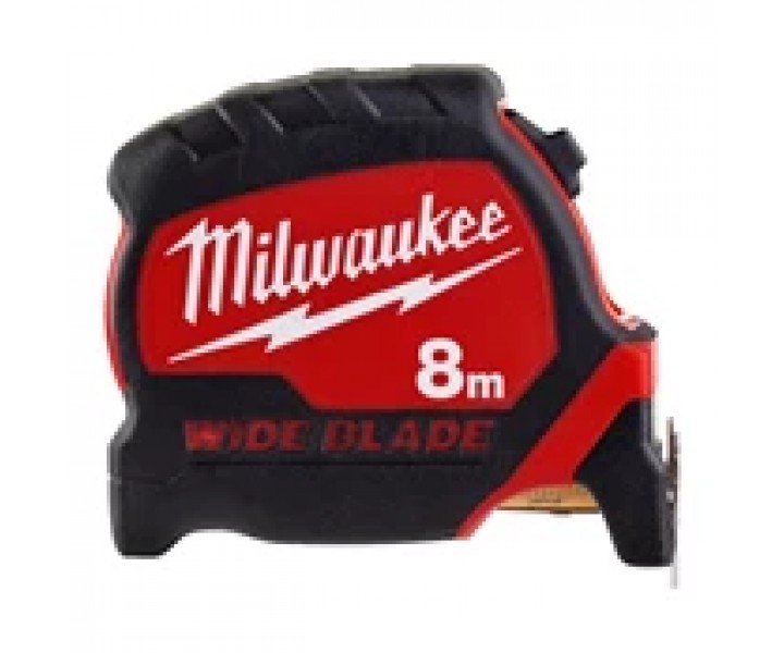 Рулетка Milwaukee Премиум с широким полотном 8м