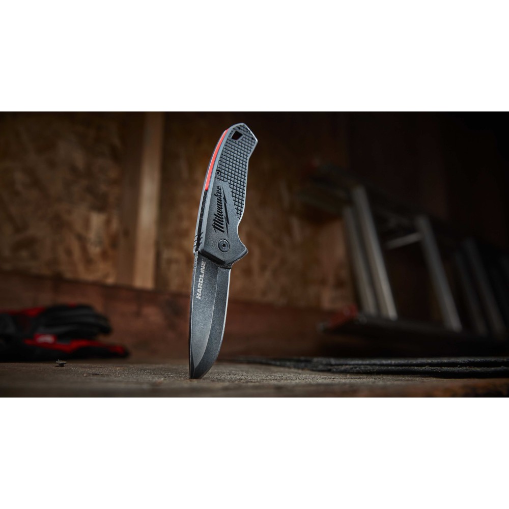 Нож HARDLINE™ складной 64мм (D2 сталь) Milwaukee FOLDING KNIFE SMOOTH