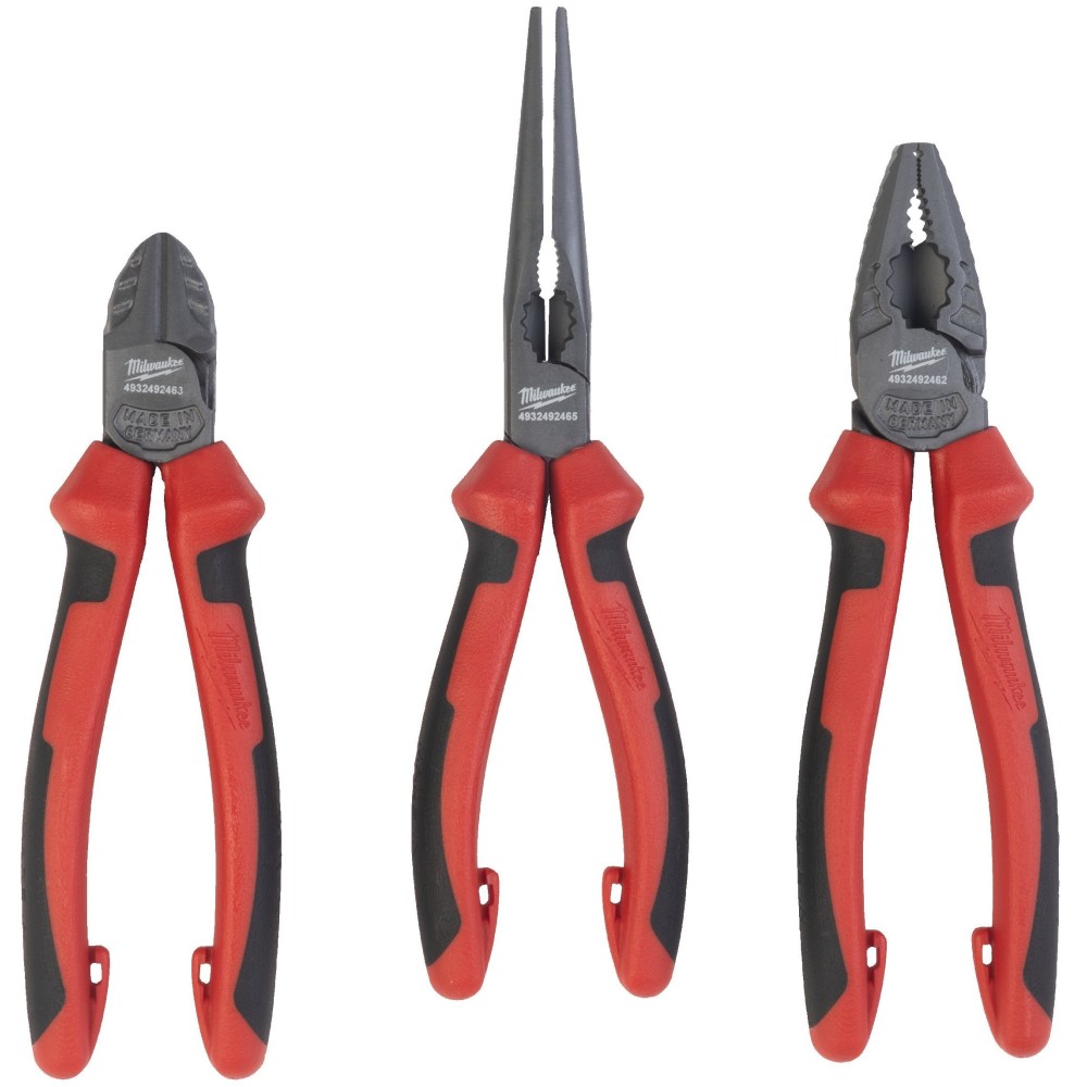 Набор инструмента шарнирно-губцевого набор 3 ед Milwaukee 3 PC PLIER SET