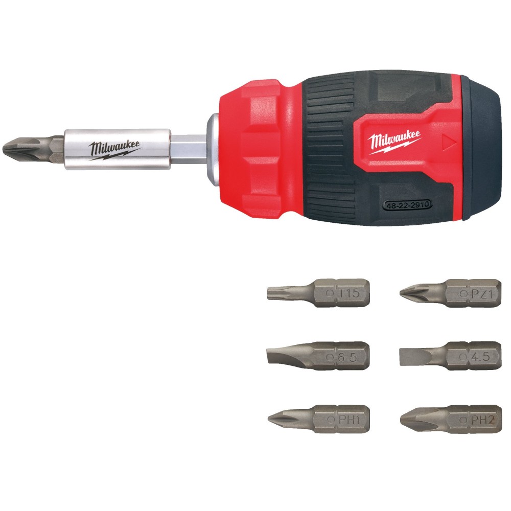 Отвертка универсальная компактная 8 в 1 Milwaukee COMPACT MULTI-BIT SCREWDRIVER