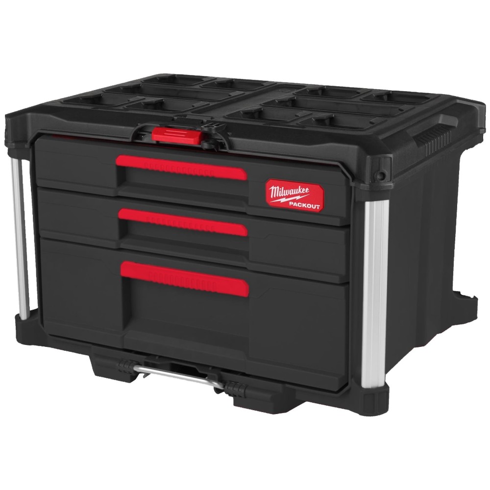 Ящик с выдвижными отсеками 2+1 Milwaukee PACKOUT DRAWER BOX