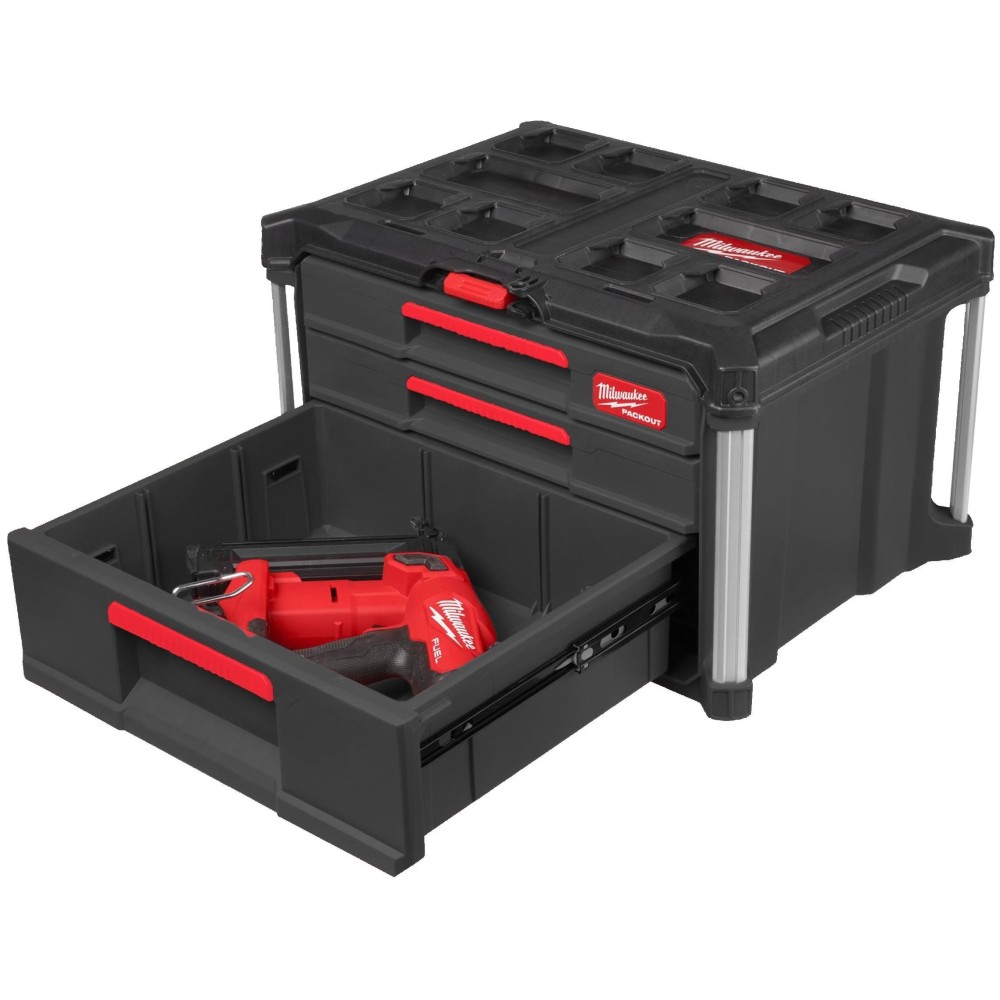 Ящик с выдвижными отсеками 2+1 Milwaukee PACKOUT DRAWER BOX