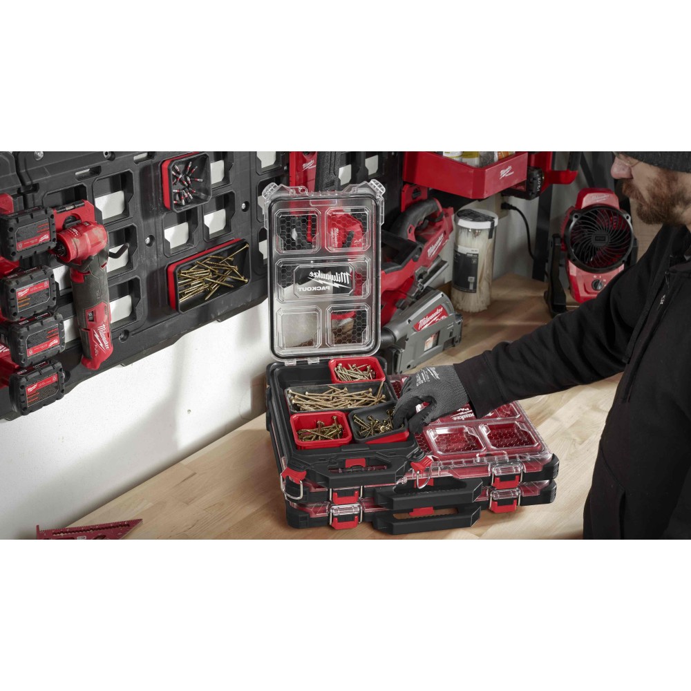 Ячейка  магнитная Milwaukee 10x10см PACKOUT™ MAGNETIC BIN