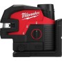 Аккумуляторный лазерный нивелир 4 точечный Milwaukee M12 CLL4P-301C