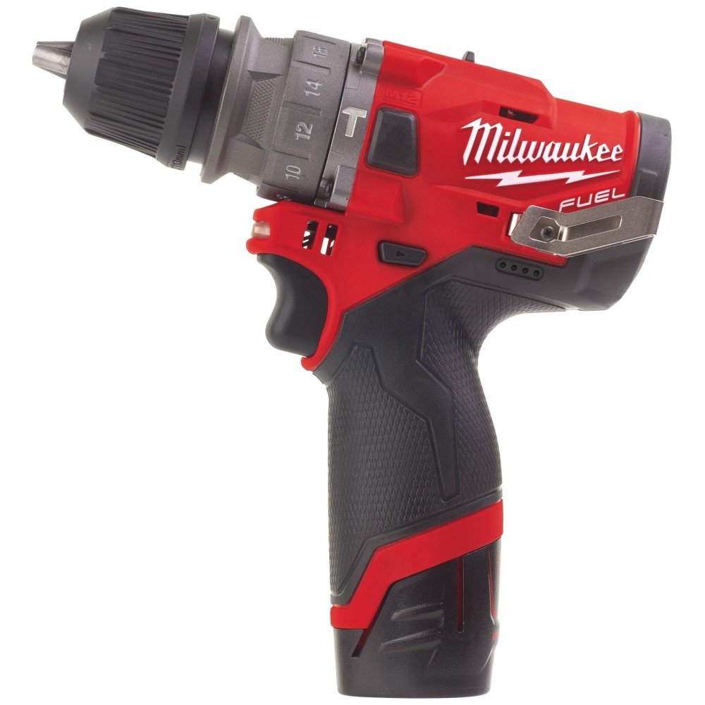 Аккумуляторная ударная дрель шуруповерт со сменным патроном Milwaukee M12 FUEL FPDXKIT-202X