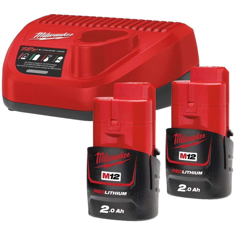 Комплект аккумулятор и зарядное устройство Milwaukee M12 NRG-202