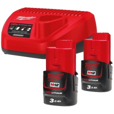 Комплект аккумулятор и зарядное устройство Milwaukee M12 NRG-302