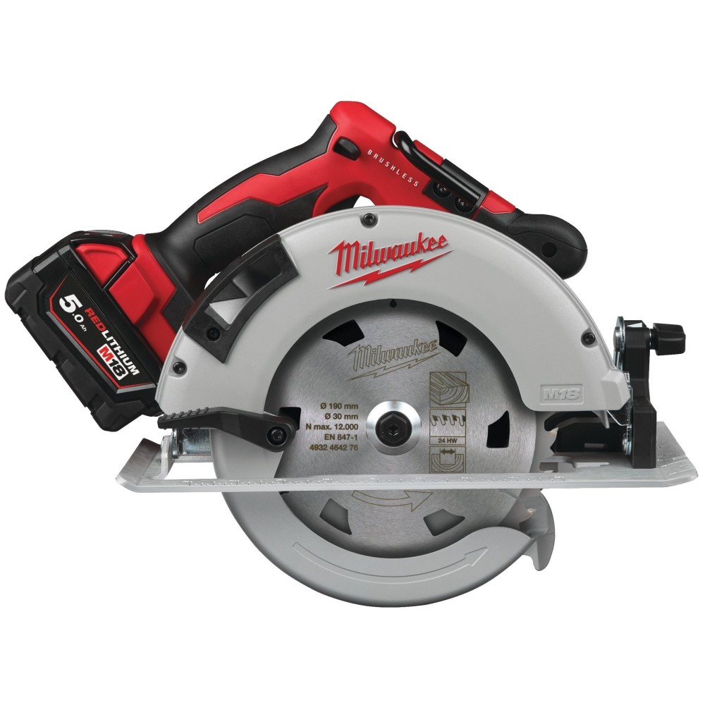 Аккумуляторная циркулярная пила Milwaukee M18 BLCS66-502X