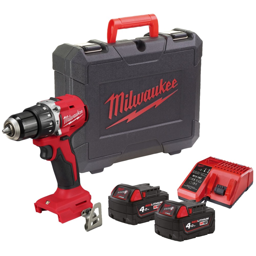 Аккумуляторная ударная дрель-шуруповерт Milwaukee M18 BLPDRC-422C