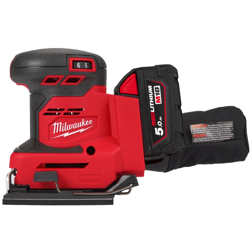 Аккумуляторная виброшлифовальная  машина Milwaukee M18 BQSS-502B