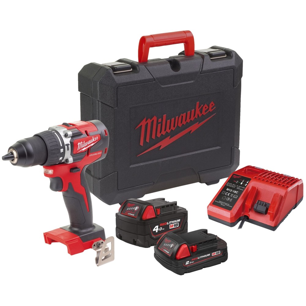 Аккумуляторная ударная дрель-шуруповерт Milwaukee M18 CBLPD-422C