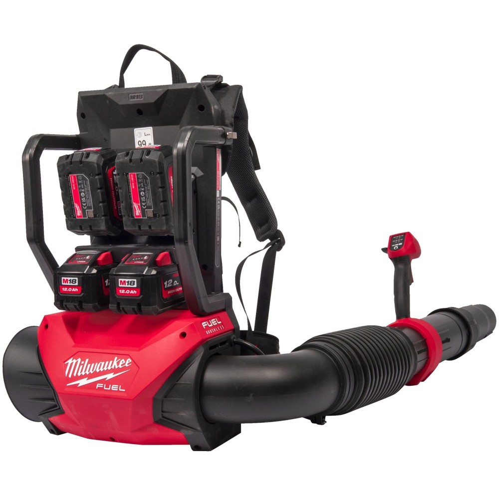 Аккумуляторная ранцевая воздуходувка Milwaukee M18 F2BPB-124