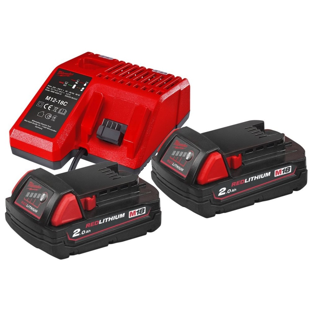 Комплект аккумулятор и зарядное устройство Milwaukee M18 NRG-202