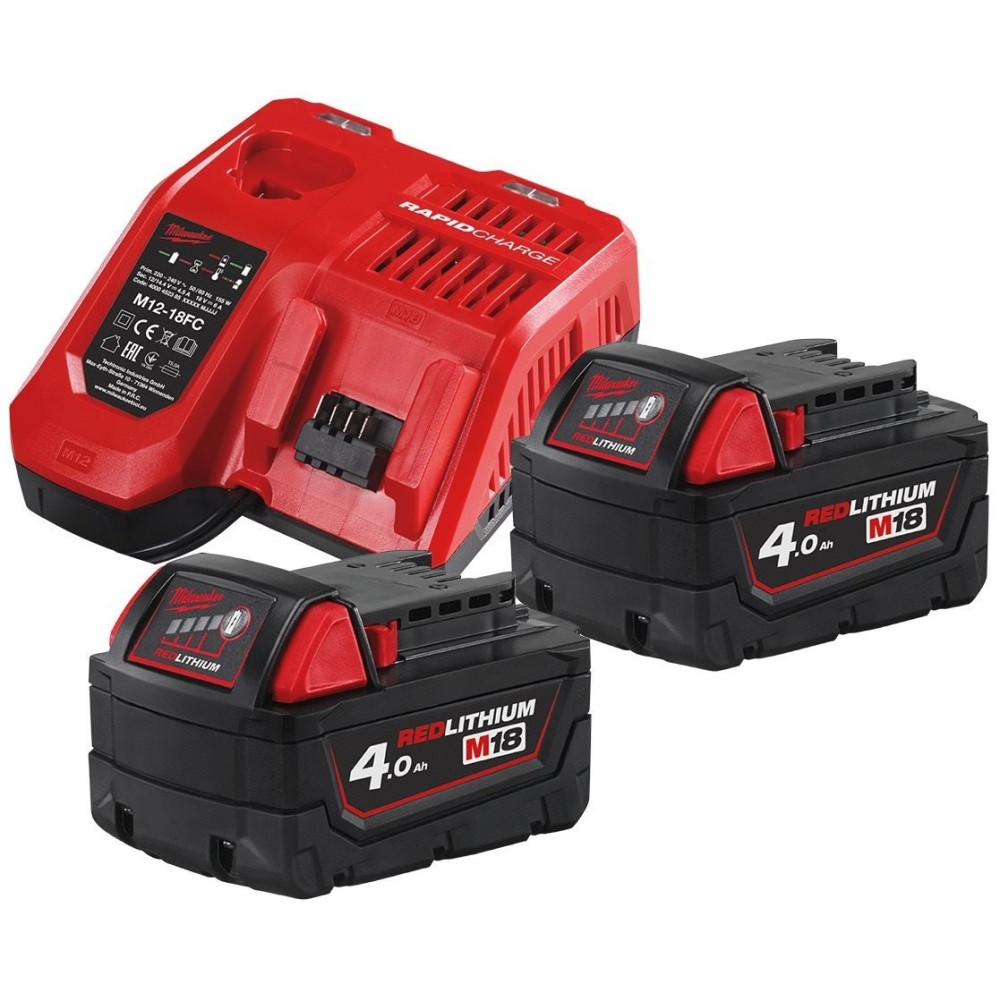 Комплект аккумулятор и зарядное устройство Milwaukee M18 NRG-402