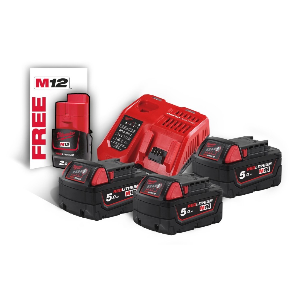 Комплект аккумулятор и зарядное устройство Milwaukee M18 NRG-503