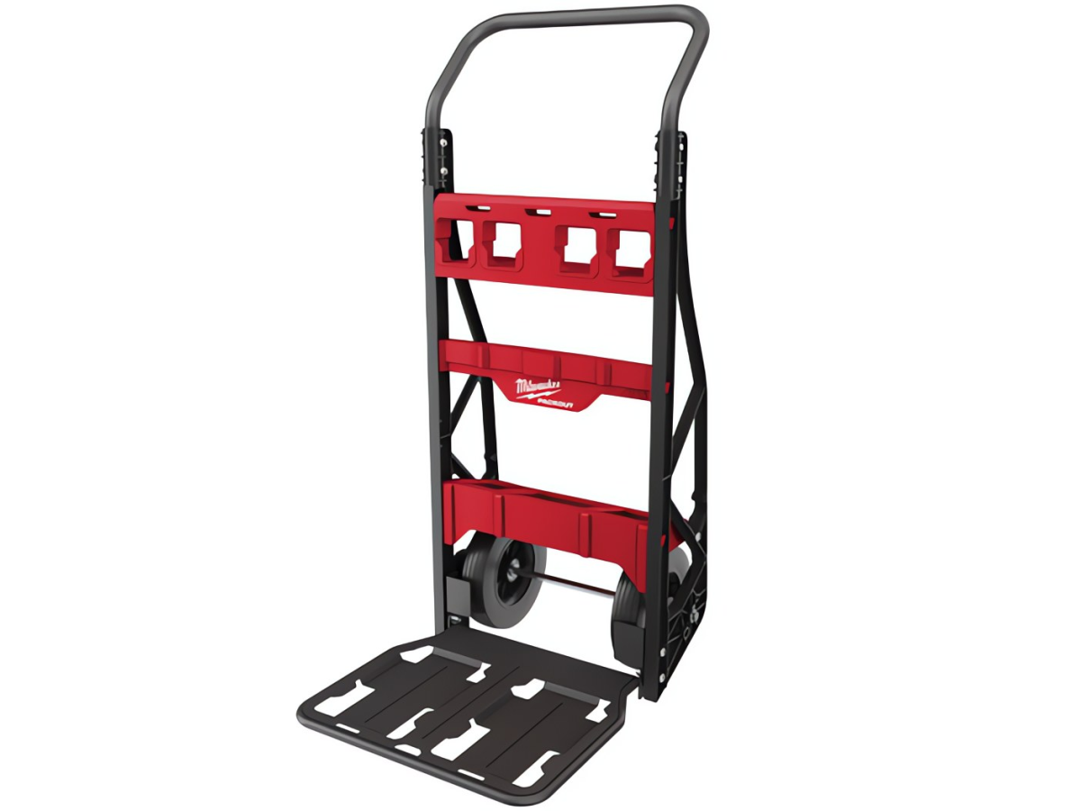 MILWAUKEE® расширяет линейку PACKOUT™ новыми двухколёсной тележкой PACKOUT™ и настраиваемой рабочей поверхностью PACKOUT™