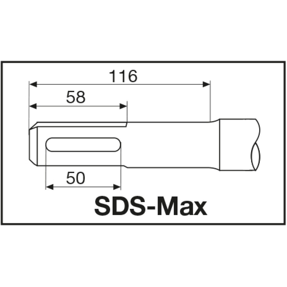 Бур Milwaukee SDS-Max с 4-мя режущими кромками 38 X 570 мм