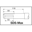 Бур Milwaukee SDS-Max с 4-мя режущими кромками 35 X 570 мм