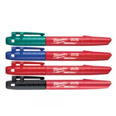 Набор маркеров Milwaukee INKZALL (Синий/Красный/Зеленый/Черный)
