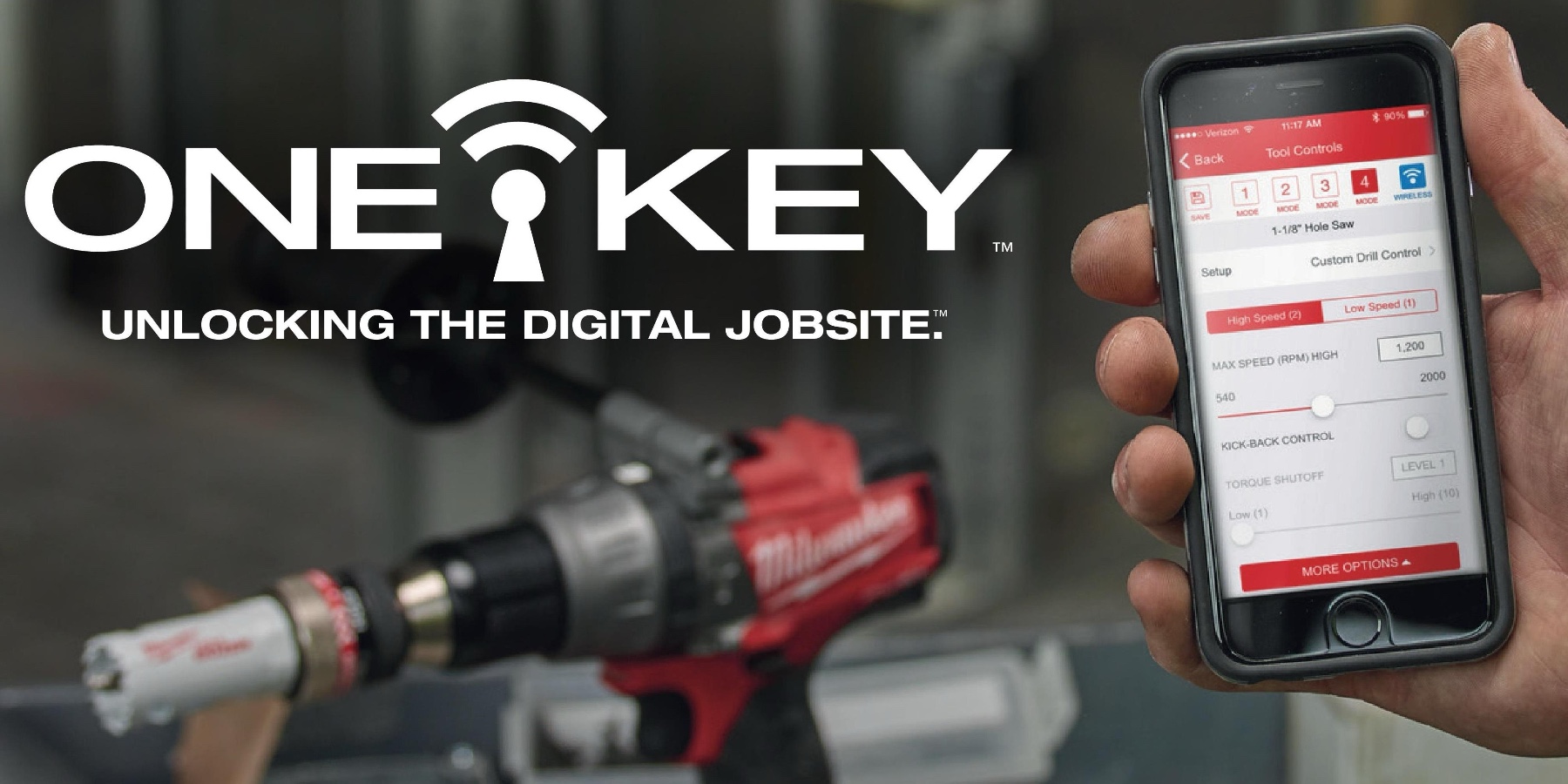 Milwaukee ONE-KEY цифровая платформа для строительного инструмента