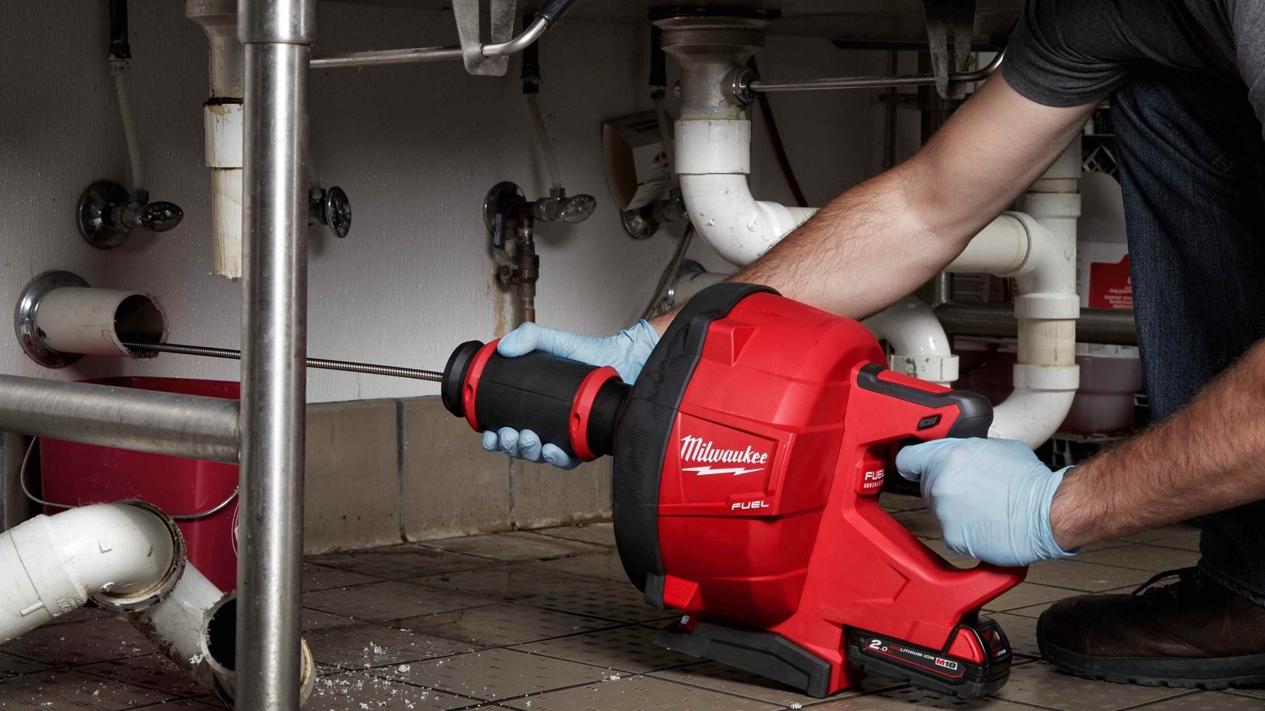 Milwaukee M18 FUEL прочистная машина с CABLE-DRIVE