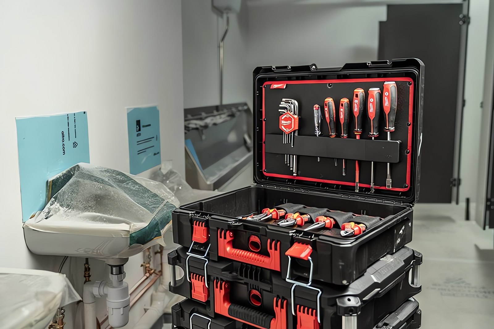 MILWAUKEE® представляет готовые и сборные наборы PACKOUT™ для электриков и сантехников — для максимального порядка и защиты инструмента.